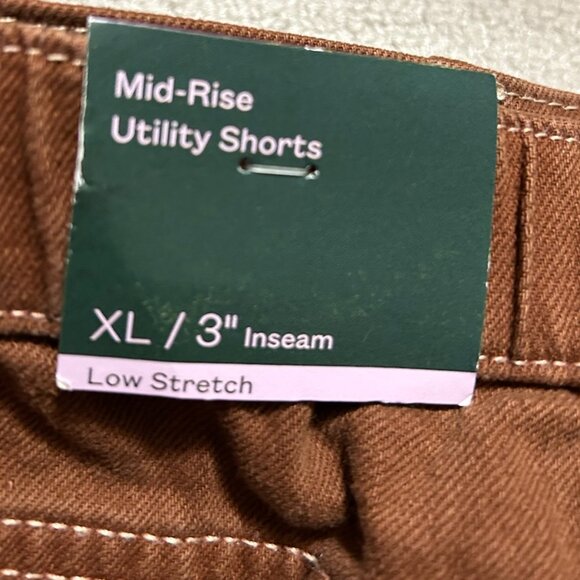 NWT Wild Fable Brown Mid-rise Utility Shorts Women's Size XL - Picture 9 of 11